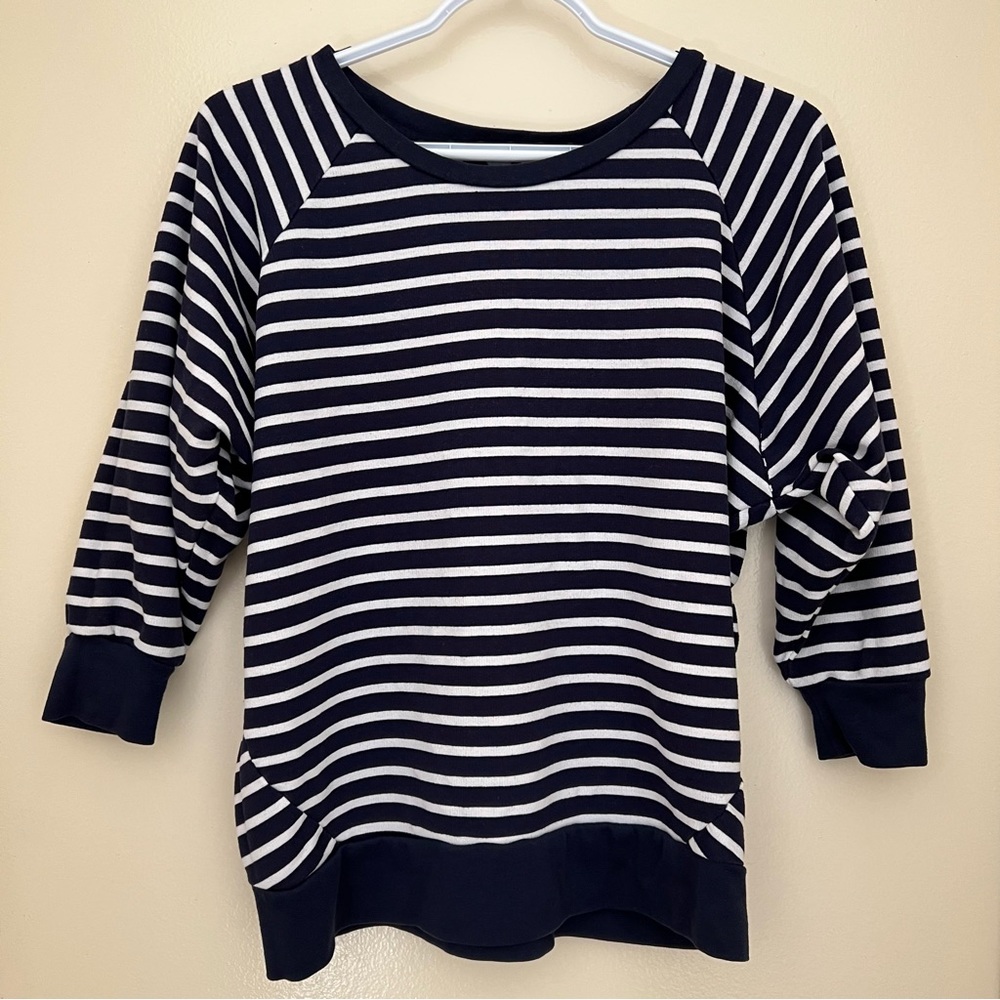 Blue and White Striped Shirt